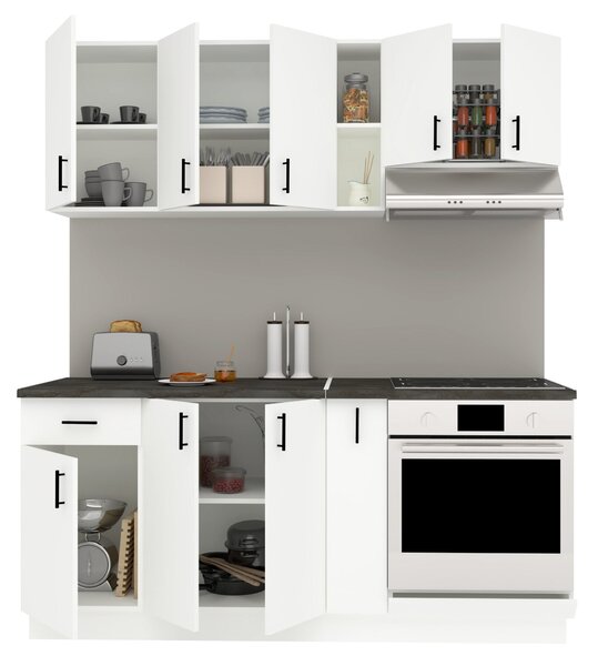Set haaus V9, Alb, Blat Thermo 28 mm, L 180 cm