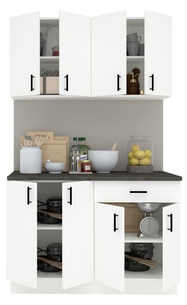 Set haaus V2, Alb, Blat Thermo 28 mm, L 120 cm