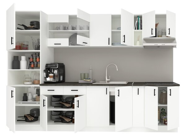 Set haaus V26, Alb, Blat Thermo 28 mm, L 300 cm