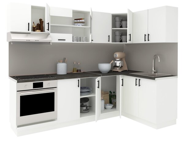 Set haaus V34, Alb, Blat Thermo 28 mm, L 240 x 140 cm