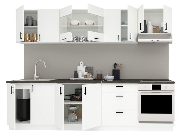 Set haaus V22, Alb, Blat Thermo 28 mm, L 280 cm
