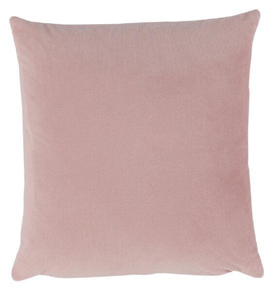 KONDELA Pernă, material textil de catifea roz pudră, 60x60, OLAJA TIPUL 2