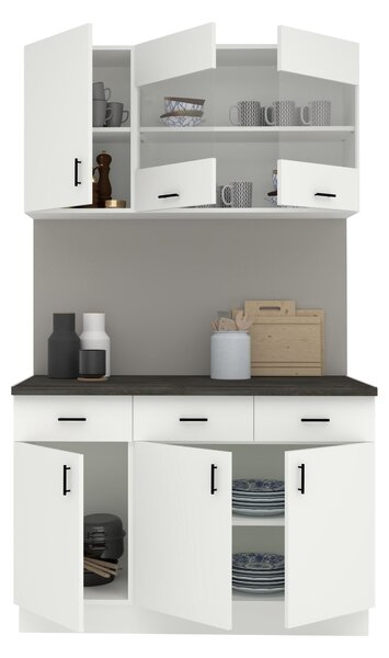 Set haaus V3, Alb, Blat Thermo 28 mm, L 120 cm