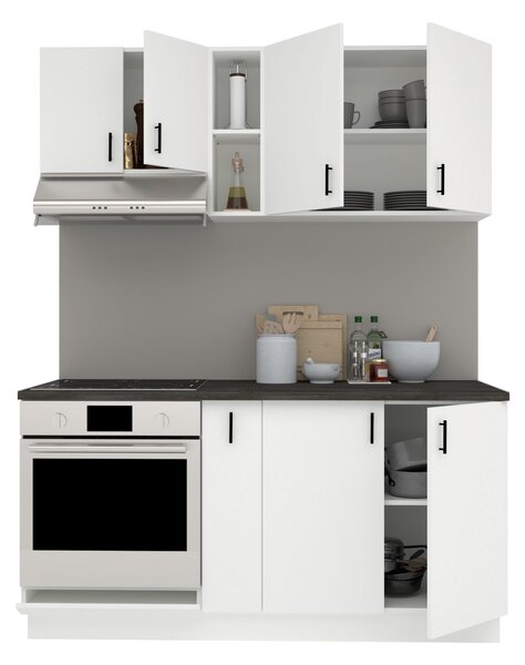 Set haaus V7, Alb, Blat Thermo 28 mm, L 160 cm