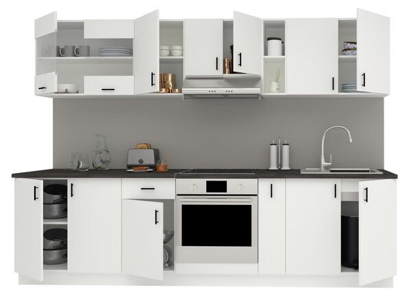 Set haaus V21, Alb, Blat Thermo 28 mm, L 280 cm