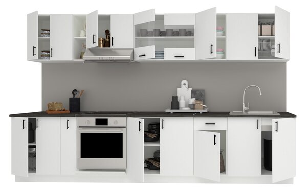 Set haaus V32, Alb, Blat Thermo 28 mm, L 340 cm