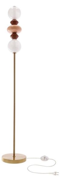 Lampă de podea LED FLORES LED/15W/230V auriu/portocaliu/maro