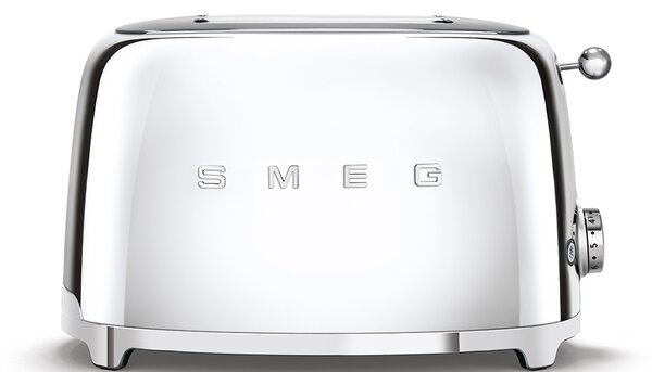 Toaster 2 sloturi TSF01SSEU, Cromat, Retro 50, SMEG