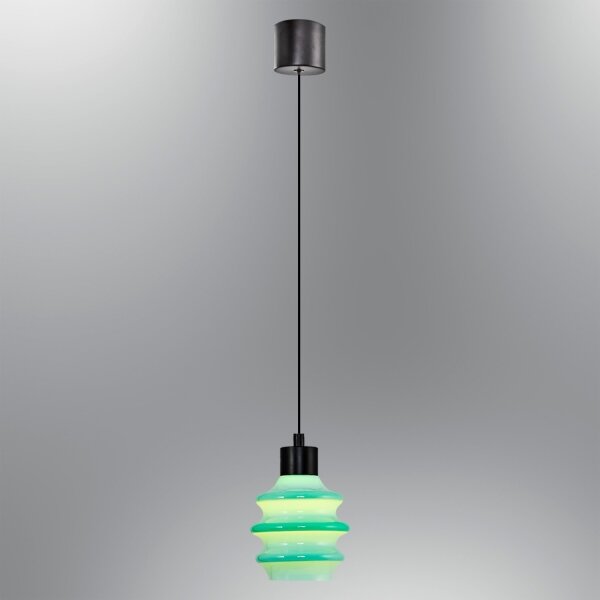 Lustră LED pe cablu CACTUS LED/3W/230V 3000K negru/verde