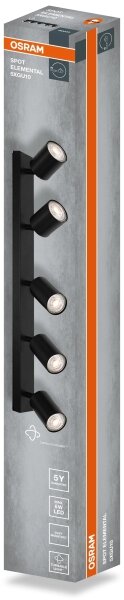 Osram - Plafonieră cu spoturi ELEMENTAL 5xGU10/6W/230V