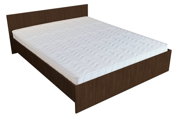 Pat haaus Remi, 200 x 160 cm, saltea spuma inclusa, Wenge