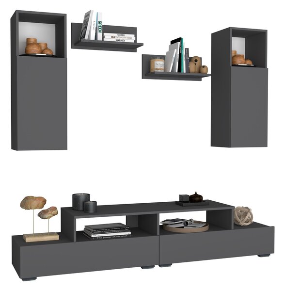 Living haaus Osaka, Antracit, L 190 cm