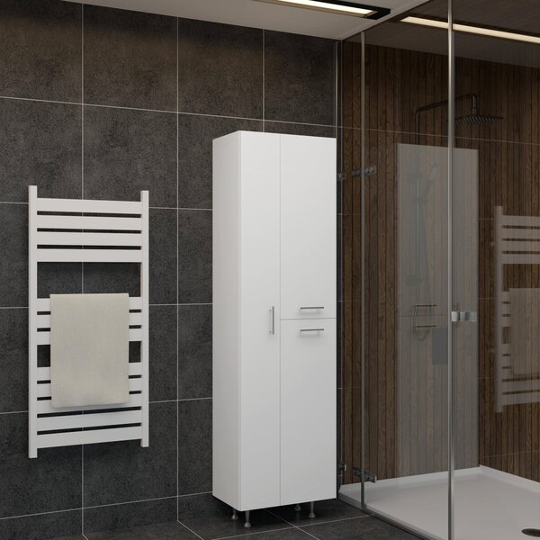 Dulap haaus Dax, 3 Usi, Alb, 50 x 32 x 180 cm
