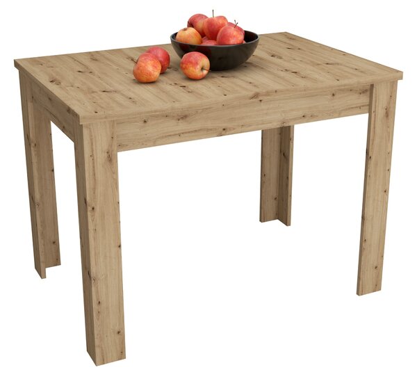 Set haaus Zeta, Stejar Artisan, 2 Scaune, Negre, 102 x 69 x 75 cm