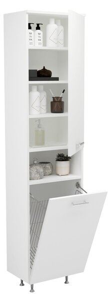 Dulap haaus Dax, cos rufe, Alb, 45 x 32 x 188 cm