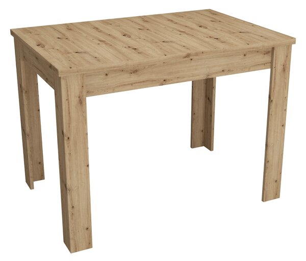 Set haaus Zeta, Stejar Artisan, 2 Scaune, Negre, 102 x 69 x 75 cm