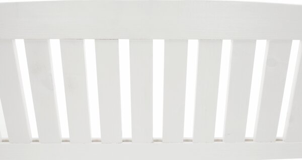 KONDELA Bancă de grădină, alb, 123,5 cm, DILKA