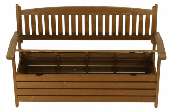 KONDELA Bancă de grădină, maro, 150cm, AMULA