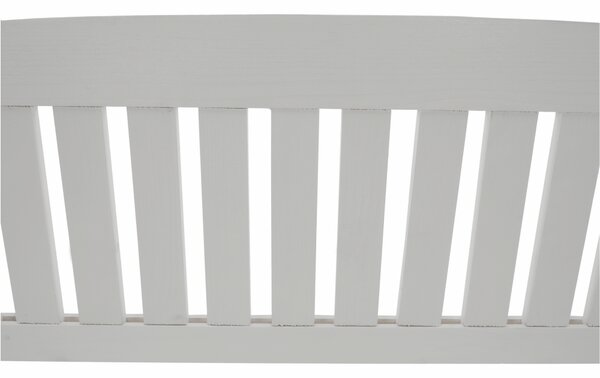 KONDELA Bancă de grădină, alb, 150cm, AMULA