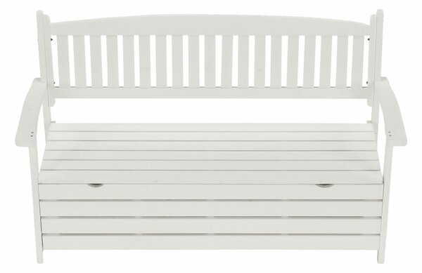 KONDELA Bancă de grădină, alb, 150cm, AMULA