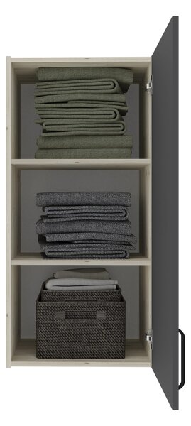 Set haaus V17, Pat 200 x 140 cm, Stejar Alb/Antracit