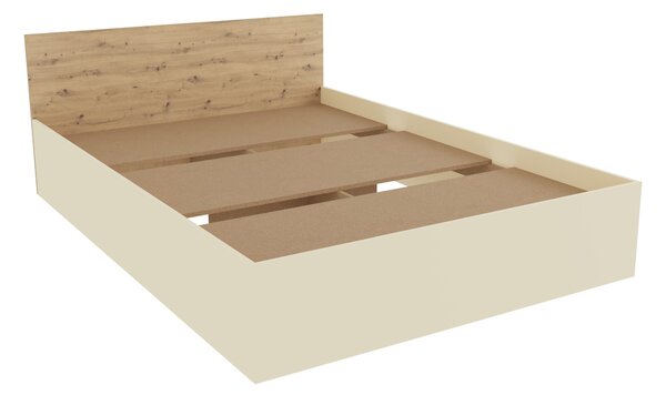 Set haaus V4, Pat 200 x 140 cm, Stejar Artisan/Argila