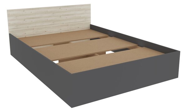 Set haaus V6, Pat 200 x 140 cm, Stejar Alb/Antracit