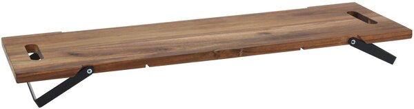 Tava dreptunghiulara din lemn pentru servirea gustarilor, 67,5 x 20 x 7 cm
