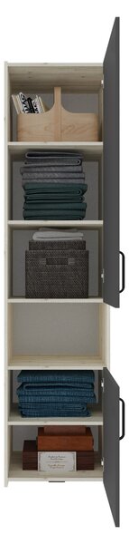 Set haaus V6, Pat 200 x 140 cm, Stejar Alb/Antracit