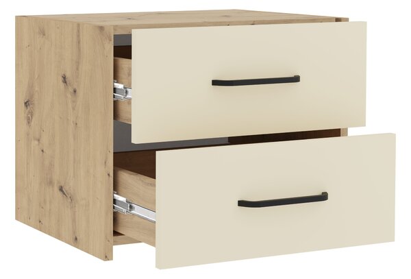 Set haaus V4, Pat 200 x 140 cm, Stejar Artisan/Argila