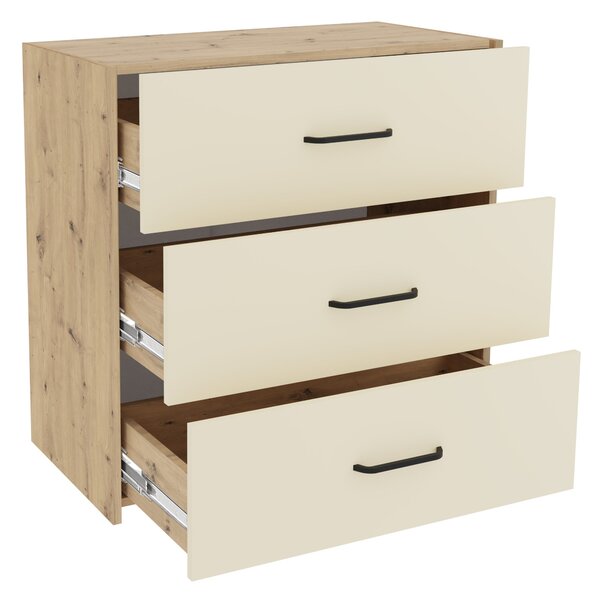 Set haaus V4, Pat 200 x 140 cm, Stejar Artisan/Argila