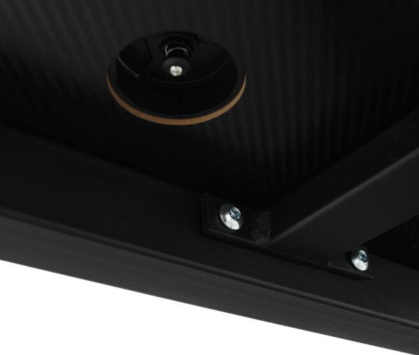 KONDELA Birou PC/birou gaming, negru, JADIS