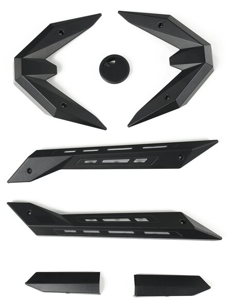 KONDELA Birou PC/birou gaming, negru, JADIS