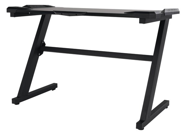 KONDELA Birou PC/birou gaming, negru, JADIS
