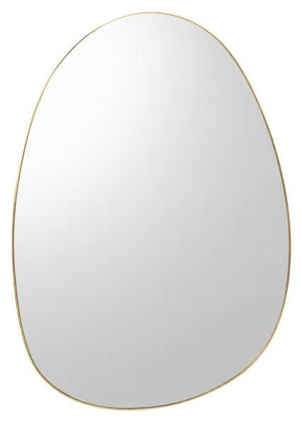Oglindă decorativă KALY 75 x 55 cm, asimetrică, ramă aurie