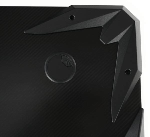 KONDELA Birou PC/birou gaming, negru, JADIS