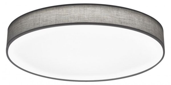 Plafoniera LED Lugano bumbac, 1 bec, diametru 75 cm, gri, 230 V, 60 W