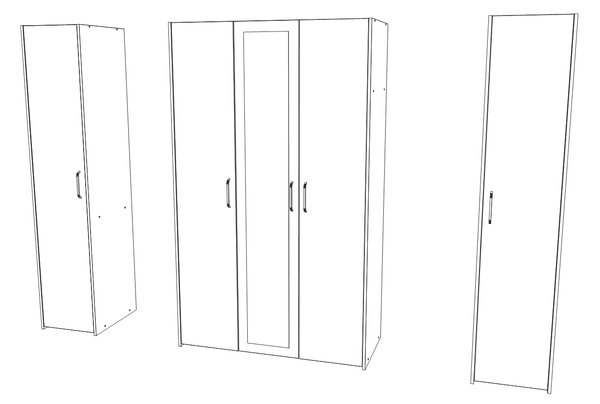 Dressing haaus V5, Stejar Artisan/Argila, L 204 cm