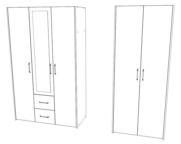 Dressing haaus V3, Stejar Artisan/Argila, L 201 cm