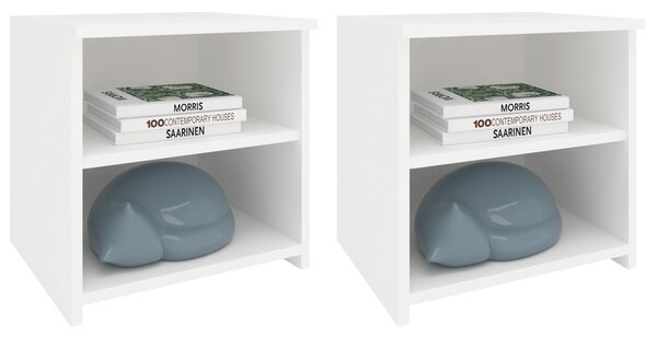 Set haaus Alma, O Polita, Alb, 40 x 33 x 40 cm