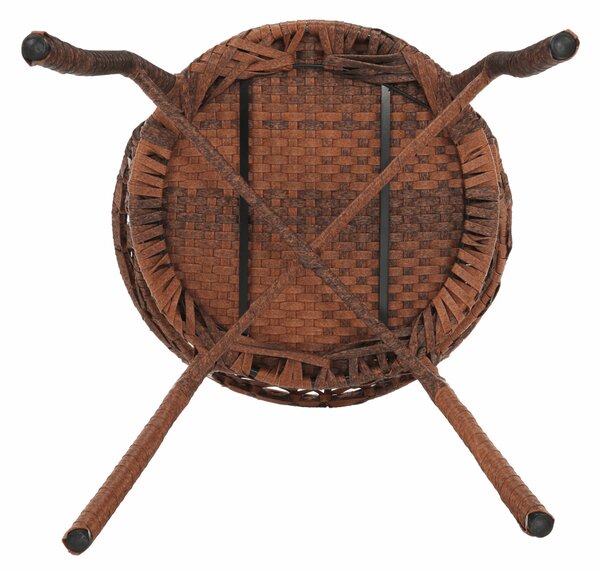KONDELA Set de grădină din rattan 1 + 2, maro, JARUB