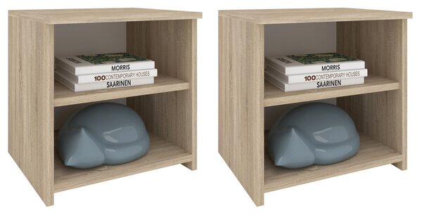 Set haaus Alma, O Polita, Stejar Sonoma, 40 x 33 x 40 cm