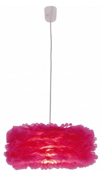 Lustra tip pendul Marty, plastic, roz, 40 x 21 cm, 60w