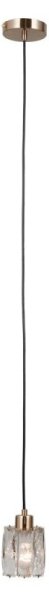 ITALUX PND-40813-1-HBR - Lustră suspendată pe cablu TORNO, 1xE14/40W/230V, aurie