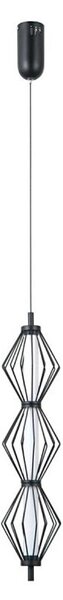 ITALUX PND-34403-3V-BK - Lustră suspendată pe cablu SEVILLA LED/15W/230V 3000K neagră