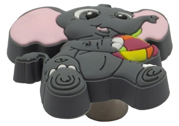 Buton mobilier copii Elefantel, 45x51x24 mm
