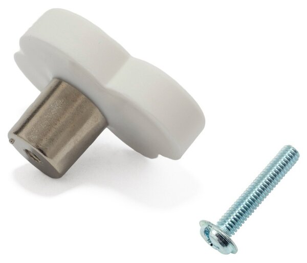 Buton mobilier copii Norisor alb, 46x32x24 mm