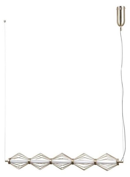 Lustră LED suspendată pe cablu SEVILLA, 25W, 230V, 3000K, aurie - ITALUX PND-34403-5-HBR