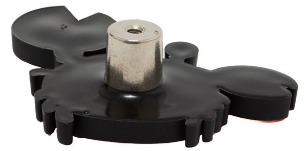 Buton mobilier copii Crab rosu, 75x63x24 mm