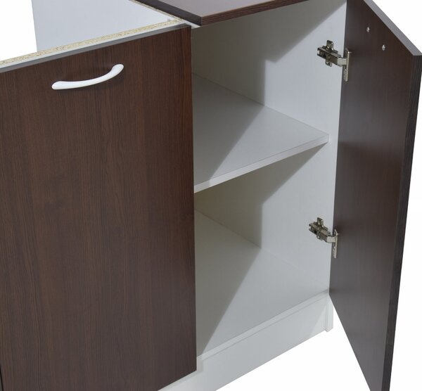 Set haaus Ara, Wenge/Alb, L 120 cm